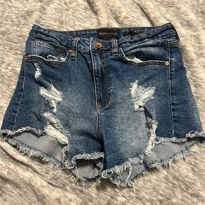 Kendall & Kylie distressed shorts